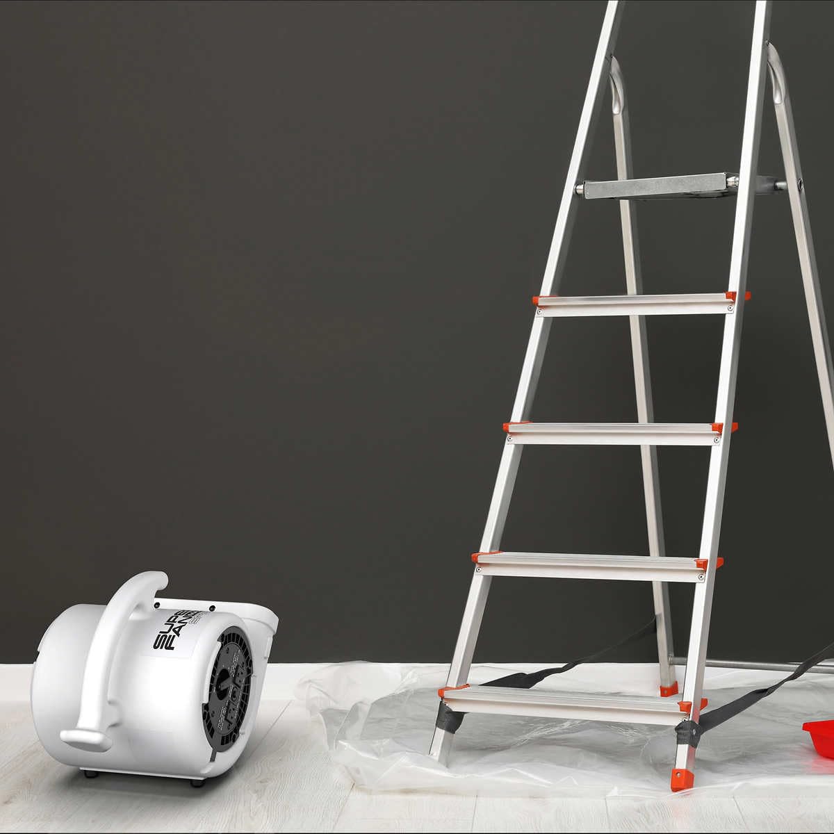 Lasko Super Fan Max 1/5 HP Air Mover High Velocity Super Fan SF-20-GC2, Large, white