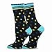 TeeHee Women's Ladies Value 6-Pair Crew Socks (Polka Dots Scallop)