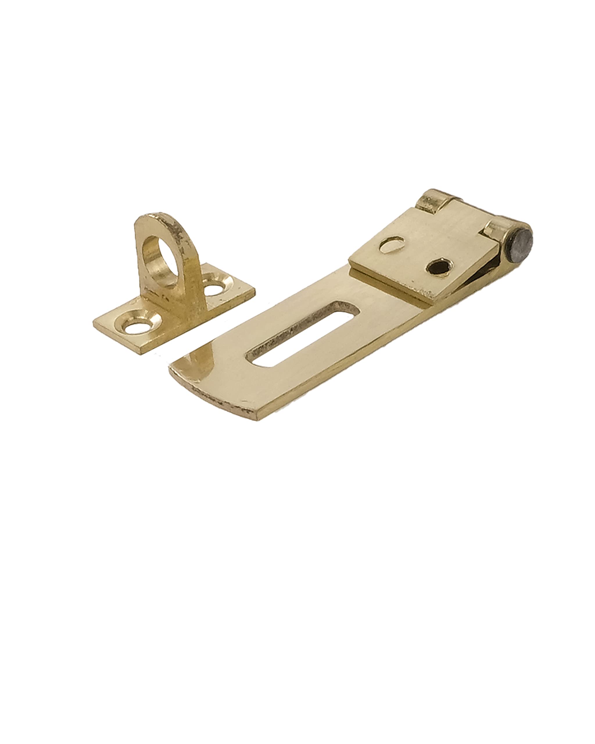 Able & Handy SP52P Solid Hasp and Staple, Polished Brass, 50mm, Various