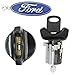 Ford 1992-95 F150, F250 Pick Up Ignition and 2 Door Locks with 2 Keys (Black)
