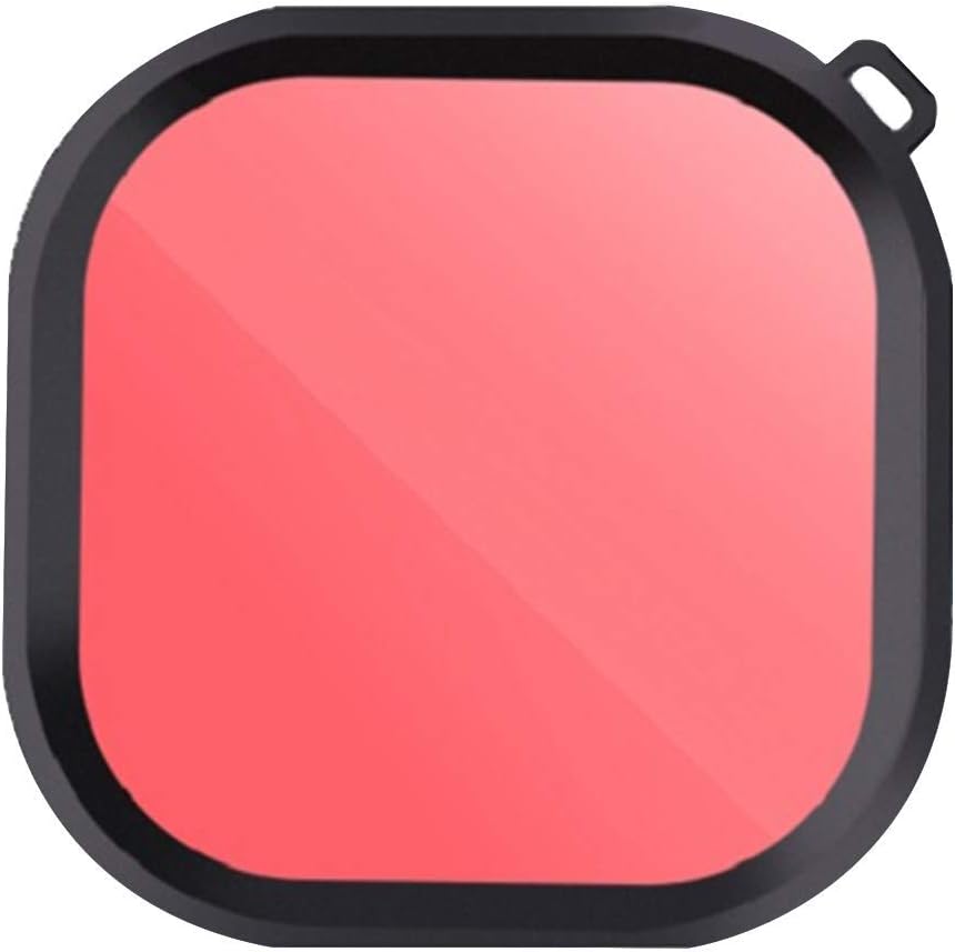 QKOO Dive Light Red Filter for GoPro Hero 8 Black Official Original Waterproof Protective Housing - Enhances Colors for Various Underwater Video and Photography Conditions
