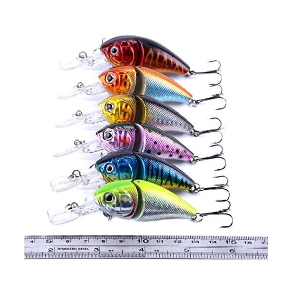 6pcslot-Jointed-Fishing-Lures-Swimbait-Crank-Bait-Hooks-Crankbaits-Tackle-85cm14g