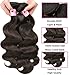 Beauty Forever Brazilian Body Wave Hair 360 Lace Frontal Closure With Bundles, 100% Unprocessed Human Virgin Hair (14 16 18+12, 360 Lace Closure)