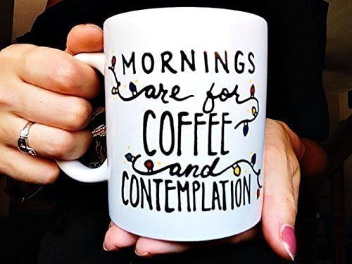 Stranger Things Mornings are for Coffee and Contemplation Coffee Mug Gift by MeganPadovanoDesign