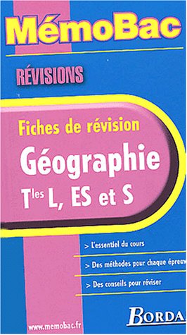 Géographie, Tles L, ES et S