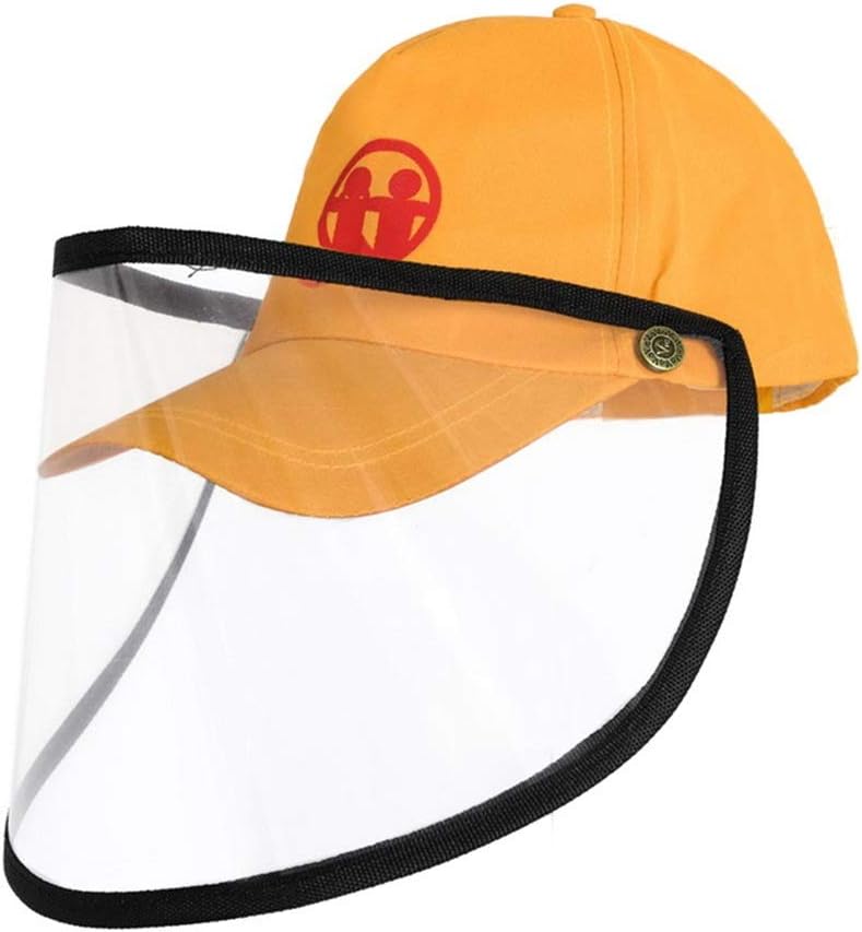 MuXin Anti-Saliva Protective Hat Removable Dustproof Protective Mask Cap Anti-Fog Baseball Hat