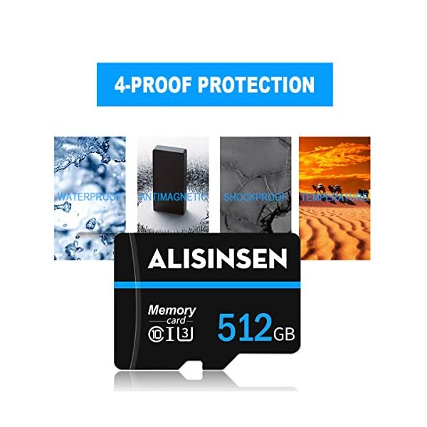 Micro-SD-Karte, 512 GB, TF-Karte, Klasse 10, High Speed, mit SD-Kartenadapter für Nintendo Switch – Bild 7