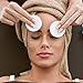 TecUnite Bamboo 15 Pack Makeup Soft Remover Pads with 1 Laundry Bag, Makeup Remover Cloth, Chemical Free Cleansing Towel Wipes Face, Facial Clean Skin Care Wash Cloth Pads (Pink, Sky Blue, White)