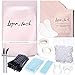 Lyon Lash Eyelash Extension Supplies 4x100 Packs - 100 Pairs Under Eye Gel Pads | 100 Disposable Mascara Brushes Wands | 100 Micro Applicators Brush | 100 Glue Ring Holder | 2 Medical Tapes