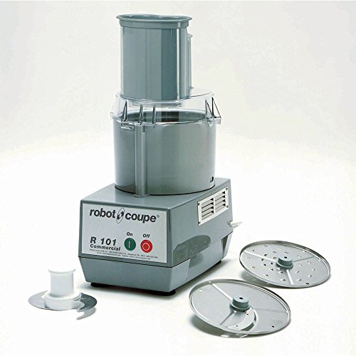 Robot Coupe R 101 Combination Cutter and Vegetable Slicer with 2.5 qt. Gray Polycarbonate Bowl - 120V