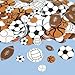 Fun Express Foam Sports Stickers for Kids - Adhesive Foam Sticker Pack - VBS Vacation Bible School Supplies/Decor - 500 Piece Sports Ball Foam Shapes - Crafts for Kids and Fun Home Activities