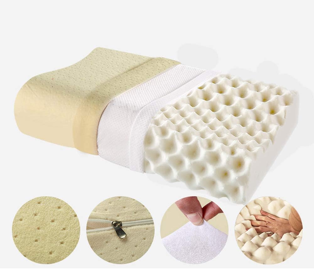 HKPLDE Latex Pillow Natural Orthopedic Contour Pillow Spike shape