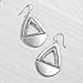 Silpada 'Good Shape' Cut-Out Hinged Drop Earrings in Sterling Silver
