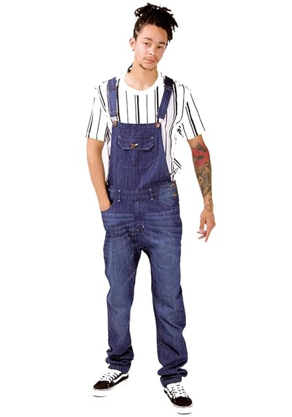 mens black dungaree shorts