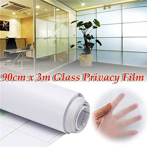 MASUNN 90cm 300cm Frosted Window Tint Glass Privacy PVC Film For DIY Home Office Store