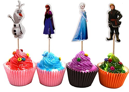Frozen Cupcake Toppers Party Pack for 24 Cupcakes