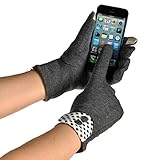 Binmer(TM)Womens Touch Screen Winter Warm Elegant Wrist Gloves Mittens (Gray)