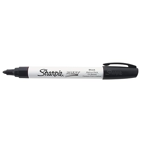 SHARPIE Oil-Based Paint Marker, Medium Point, Black, Count
