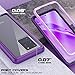 RedPepper Designed for Galaxy S20 Ultra Case,Rugged Heavy Duty Armor Cover Without Built-in Screen Protector Shockproof Case for Samsung Galaxy 20 Ultra 5G 6.9 inch (Purple/Clear)