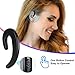 Ear Hook Wireless Bluetooth Headset - JIAFU Upgraded Version Car Wireless Earphones with A Microphone,Single Ear Headset Painless Wearing Sport Earphones for Smartphones,6 Hour Playtime (Piano Black)