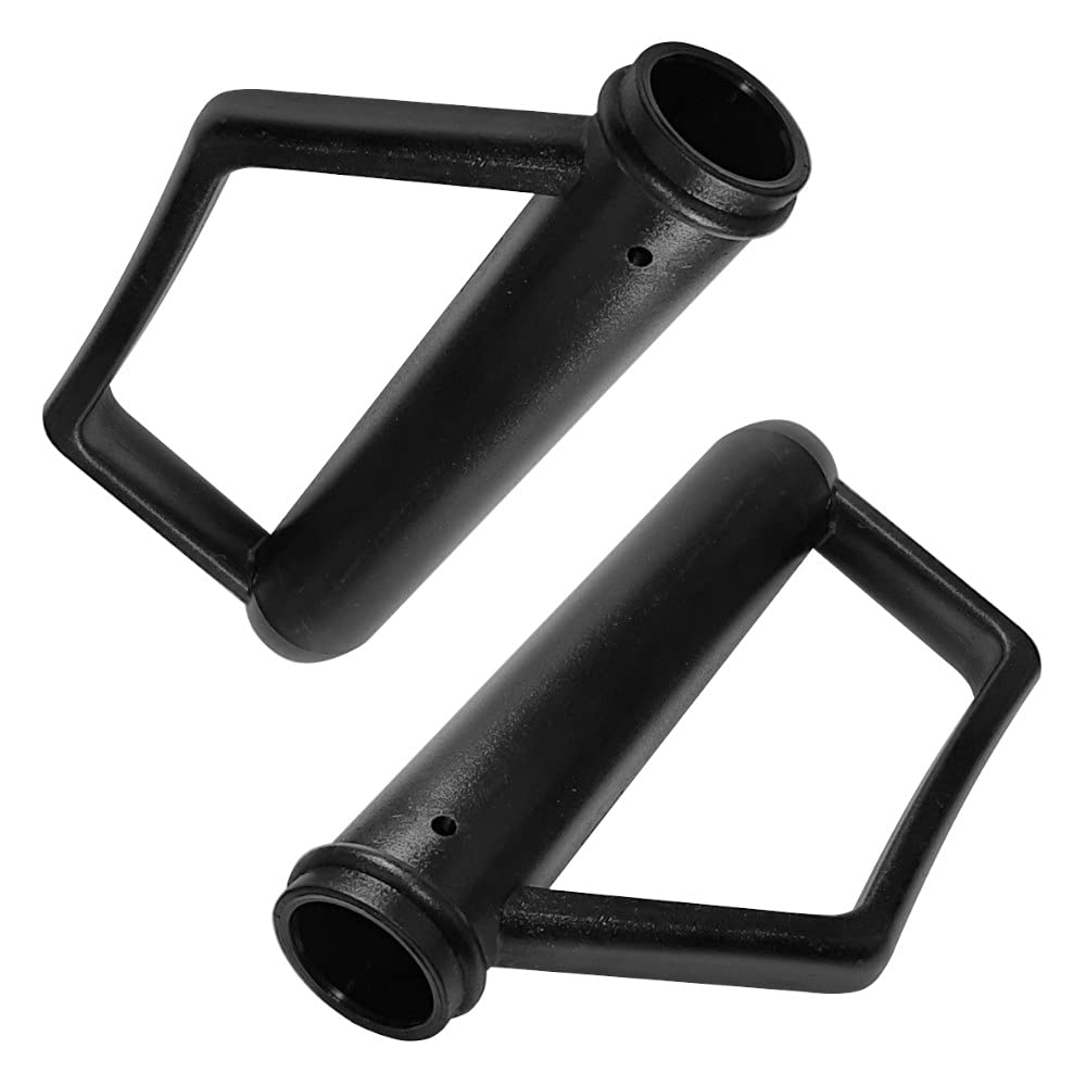 cyclingcolors 2x Wheelbarrow handle grips 25 mm x 165 mm bore grip black with clamp quality