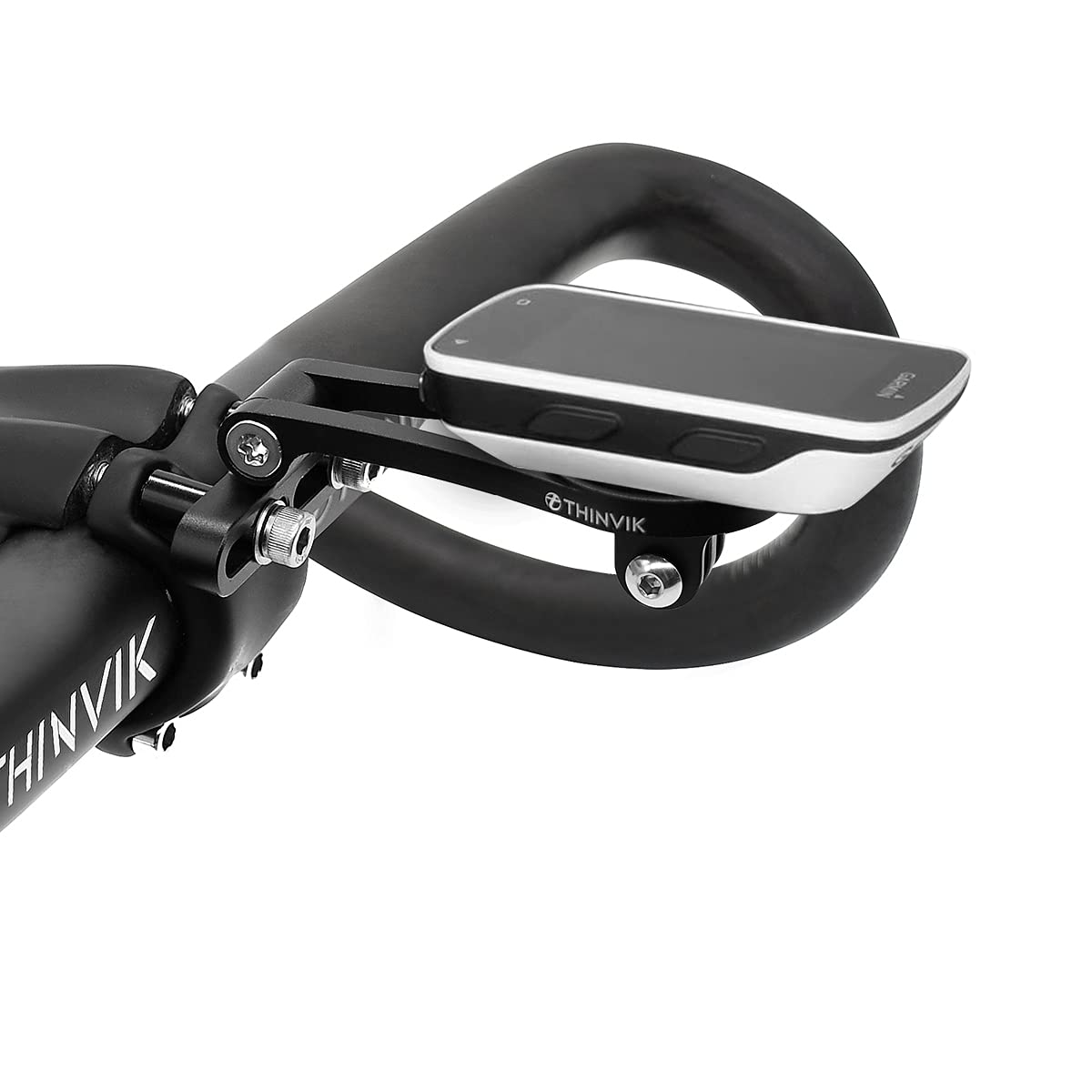 Thinvik Out-Front Extended Mount&Bike Computer Mount for Garmin,Adjustable Angle Combo Mount for Garmin Edge 1040 1030 840 830 540 530 130 - CNC Aluminum Alloy