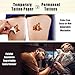 RoryTory 4 Pack Fake Temporary Tattoo Paper A4 Size (11.7 x 8.3 in) for Inkjet Printers - Easy DIY Custom Printable Water Transfer - Body Art for Kids & Adults Party Favors, Cosplay, Makeup, Halloween