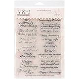 MSE Stamp Sheet, 6 by 8-Inch, Anniversary, Clear