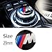 Car IDrive Controller Sticker. Should Fit for BMW Cars with 29mm IDrive Multimedia Button.control Button M Power Performance M-Sport 3D Sticker M 1 3 5 X1 X3 X5 X6 GT