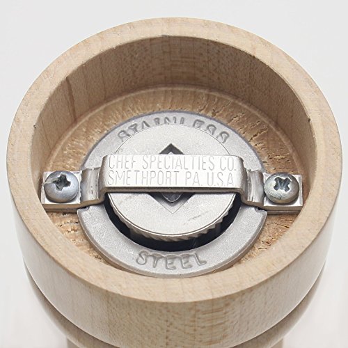 Chef Specialties 4" Capstan Pepper Mill, Natural