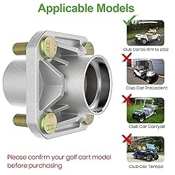 10L0L Golf Cart Front Wheel Hub Set with Metal Dust