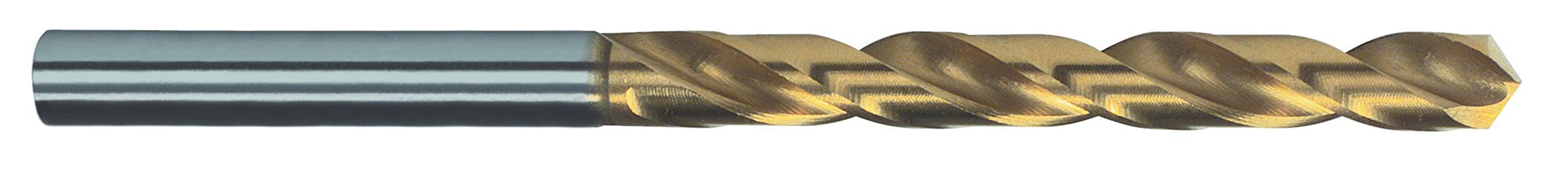 RUKO 2500725T - Pack de 10 brocas helicoidales DIN 338, tipo N HSS-TiN, rectificada, con autocentrado (Ø 7,25 mm)