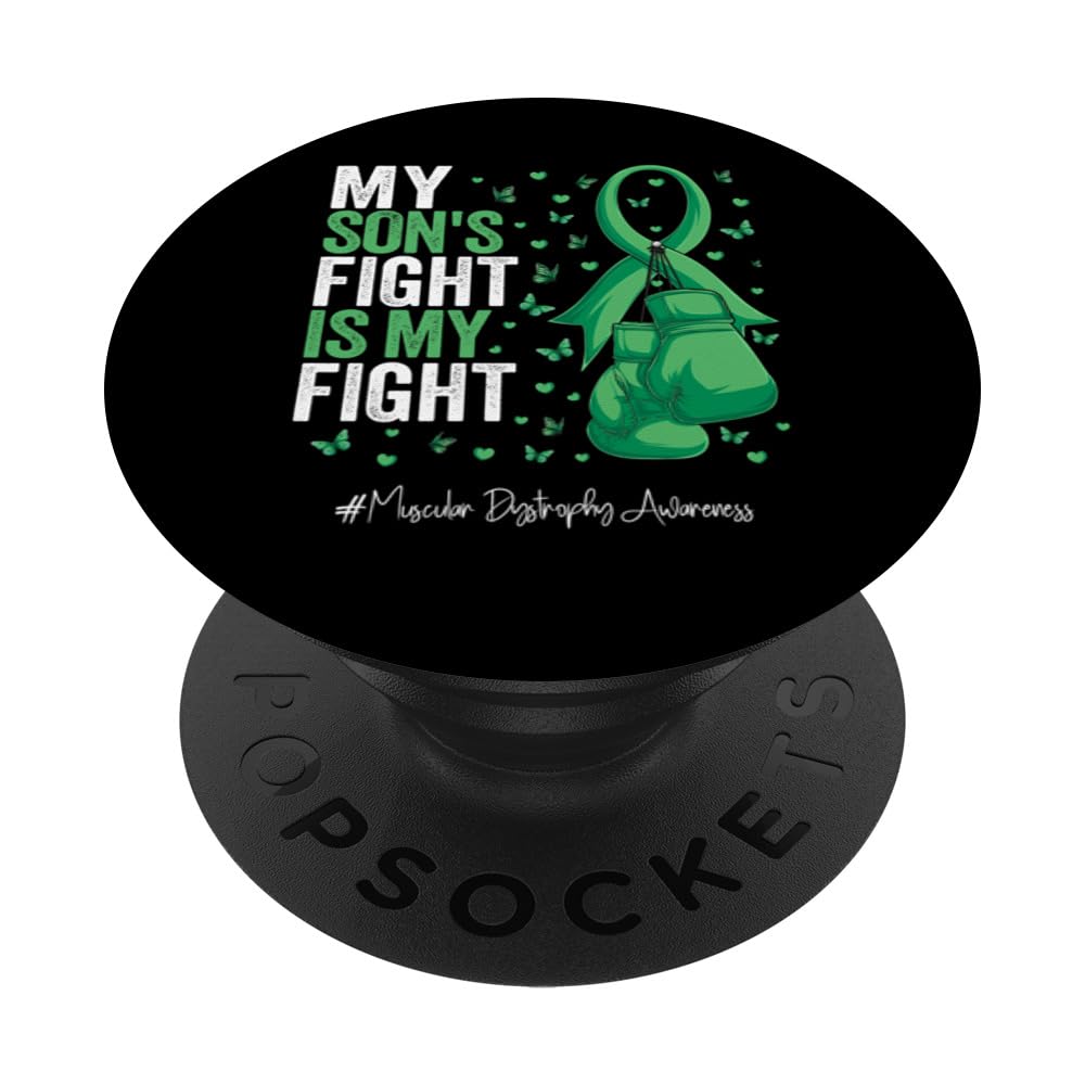 Green Ribbon Son Muscular Dystrophy Awareness PopSockets Swappable PopGrip