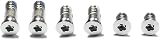 ICTION MacBook Retina 13" A1708 Bottom Case Screws Silver Replacement Set view 2