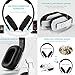 Over Ear Wireless Bluetooth Headphones with Mic - August EP650 - Custom App for Easy EQ Sound Control, aptX Low Latency, NFC, Rich Bass Clear Sound, 30 days Stand By High-Performance Comfort [White]