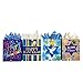 Set of Hanukkah Gift Bags and Tissue Paper (4 Bags + Tissue, Hanukkah Bags)