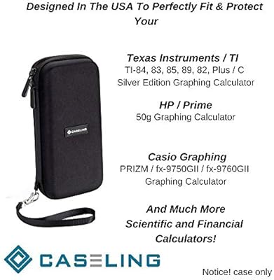 Caseling Graphing Calculator Case Fits Ti 84 Plus Or Ti Plus And Fits The Texas Instruments Ti 84 Plus Ce Or Ti Plus Ce More Includes Mesh Pocket For Accessories