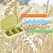 LOSTCAT 2PCS Pill Case, Upgraded Small Pill Box (Wheat Straw Environmental Protection Material, Size:3.17''x2.41''x1.05''), Premium Small Pill Organizer, Vitamin Box, (Sky Blue and Green Tea Color)