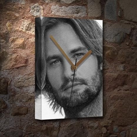Amazon Co Jp Josh Holloway ジョシュ ホロウェイ キャンバスクロック A5 アーティストによって署名されました Js009 ホーム キッチン