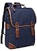 Aidonger Unisex Vintage Canvas Casual Backpack (Dark Blue)