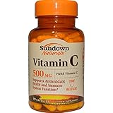 Rexall Sundown Naturals, Vitamin C, 500 mg, 90 Capsules - 2pc