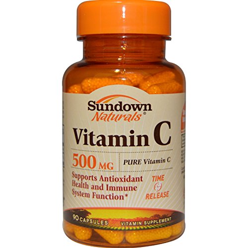 Rexall Sundown Naturals, Vitamin C, 500 mg, 90 Capsules - 2pc Rexall Sundown Naturals, Vitamin C, 500 mg, 90 Capsules - 2pc