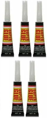 JKG All Purpose Super Glue 5PK Fast Acting Super Strong Wood Metal Shoe Repair view 1