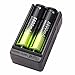 FTXJ 4PC Rechargeable 5800mAh Li-ion 18650 3.7V Battery + 2PC Charger