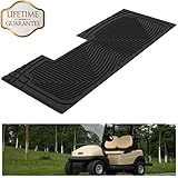 KIWI MASTER Floor Mats Floor Liners Compatible for Club Car Precedent,Floorboard Cover for Club Clean Golf Cart, Black
