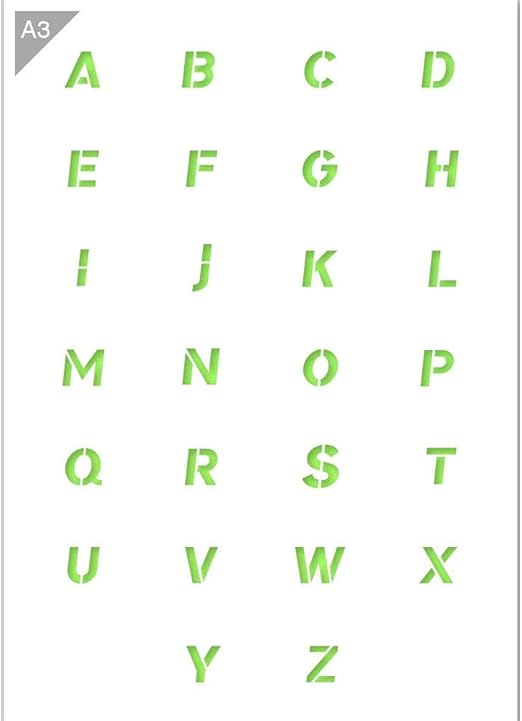 Alfabeto Cursiva Diseno De Letras Mayusculas Plastico A3 42 X