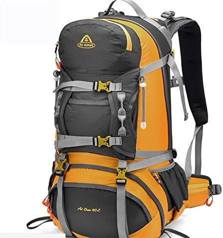 Large-capacity outdoor hiking Backpack Backpack rain cover 40L , yellow