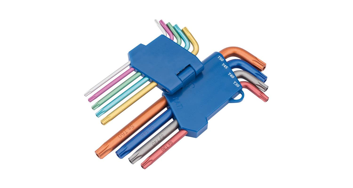 Draper 22204 Expert TX-Star Tamperproof Security Allen Key Set, T10-T50, Multicolor, 9 Pcs