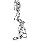 qielizhu Greyhound Charm 925 Sterling Silver Grayhound Charms for Bracelets Dog Jewelry Gifts for Women