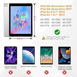 Fintie Case for iPad 9.7" 2018/2017, iPad Air 2